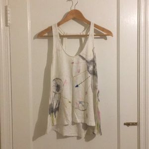 Free people open back tank